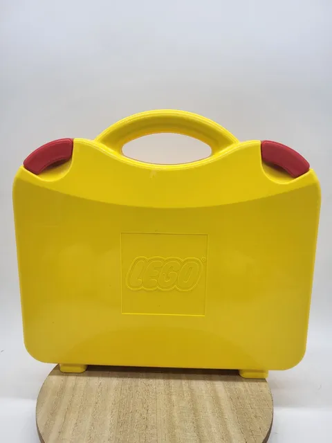 LEGO Official Storage Box Brick Travel Carry Case Yellow 2012 