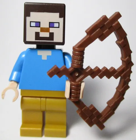 Lego Minecraft Steve With Bow Minifigure As Pictured