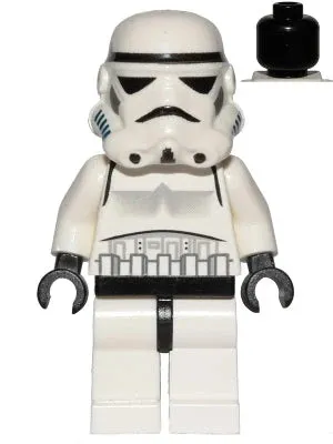 LEGO® Minifigure Star Wars sw0036b Imperial Stormtrooper Black Head Solid Mouth