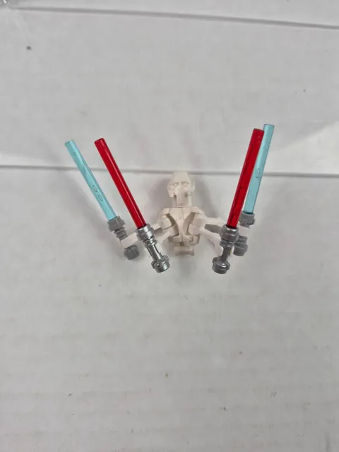 Lego General Grievous sw0134 7255 Mini Figure Star Wars Missing Parts Lightsaber