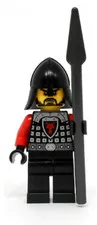 LEGO Dragon Soldier with Black Neck Protector, Scale Mail, Red Arms Minifigure 