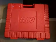 Lego Vintage Brick Holder Red Storage Bin Excellent Condition 