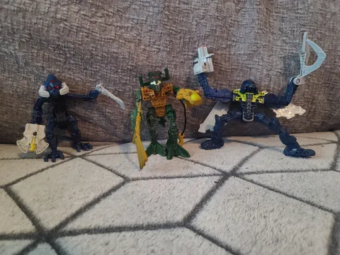 LEGO Bionicle McDonalds Happy Meal Toys Lot 3 Figures 2006