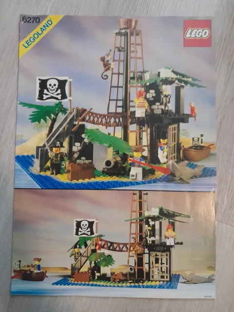 1989 Lego "Forbidden Island #6270" Instruction Manual Only