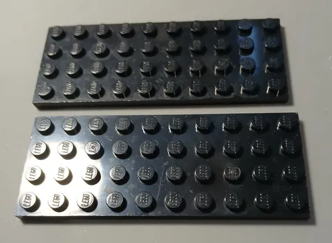 #3779# Genuine Lego 3030 Plate 4X 10 Black X 2 in new condition Combo shipping