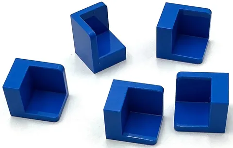 Lego 5 New Blue Panels 1 x 1 x 1 Corner Pieces