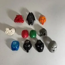 LEGO BIONICLE Kanohi Mask Lot 11x Multicolor Vintage Parts Pieces Collection