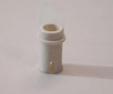 Lego White Technic, Pin 1/2 without Friction Ridges 4274