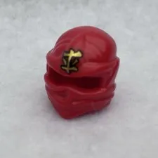 LEGO 98133pb07 Red Minifigure, Headgear Ninjago Wrap W/ Ninjago Logogram (x1)