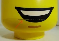 LEGO Storage 40310802 Small Head Yellow - Happy Boy NEW *Damaged Products*