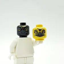 Lego Yellow Rawzom Head Misprint Error Test Print Prototype Legends of Chima