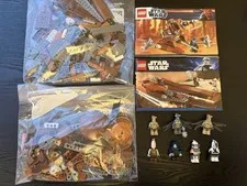 LEGO Star Wars Geonosian Sets 9491 & 7959 Complete w/ Minifigures & Instructions