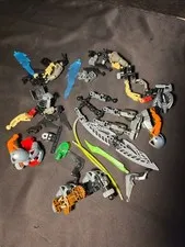 8OZ LEGO BIONICLE Mixed Parts Lot Weapons Blades Limbs Pieces Multicolor Varied