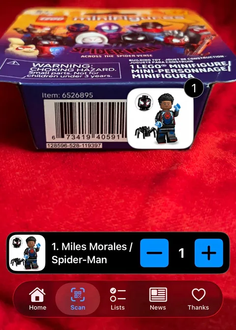 LEGO Miles Morales/Spider-Man Across the Spider-Verse Minifigure 71050