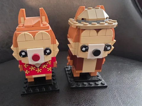 LEGO BRICKHEADZ: Chip & Dale (40550) Super Cute! No Box, No Instructions