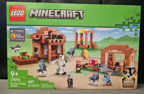 LEGO® Minecraft Evoker Village Attack Set 21596 - Brand New Sealed 