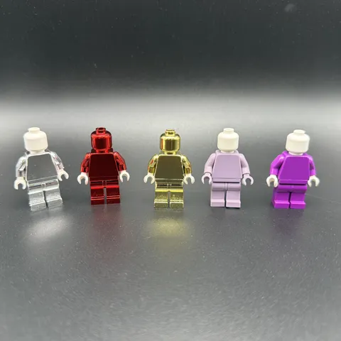 Lego Monochrome minifigures Red Silver Gold Chrome Sand & Regular purple