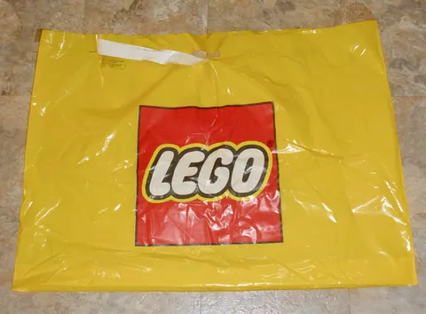 LEGO large plastic tote bag storage advertising 24 x 33 inches