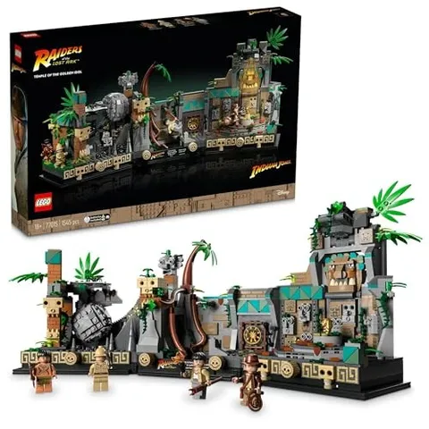 LEGO Indiana Jones Raiders Temple of the Golden Idol Toy Block 77015 Gift