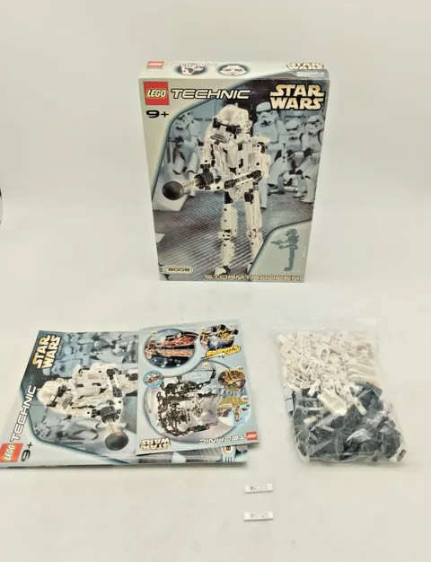 LEGO 8008 Stormtrooper Original Box Good Complete Star Wars Technic Figure Figures
