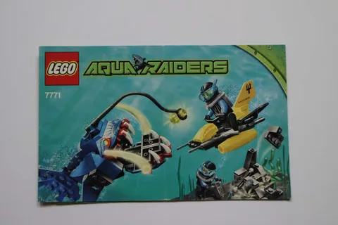 LEGO® Aqua Raiders 7771 Angler Ambush Instruction Manual Only!