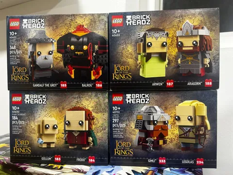 ALL 4 LORD OF THE RINGS BRICKHEADZ (40631), (40632), (40630), (40751)