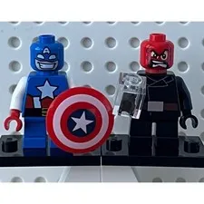 LEGO Minifigures Marvel Mighty Micros Captain America vs Red Skull Excellent