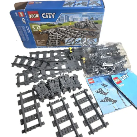 LEGO CITY: Flexible Tracks (7499)no box & Switch Tracks (7895)box Pre-owned 