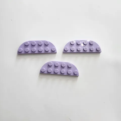 LEGO 2x6 Round Corned Plate Part 18980 Lavender Purple (3x)