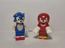 Lego Sonic The Hedgehog Minifigures Sonic And Knuckles Grin Lot