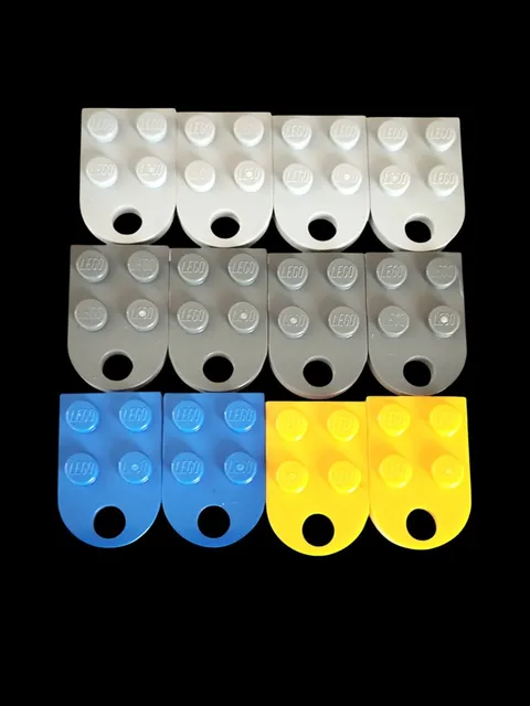 12 PCS NEW LEGO 3176 Plate, Modified 3 x 2 with Hole Mixed Colors