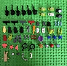LEGO Minifig Accessories Lot Of 50+ Pieces | See Description For Full Item List