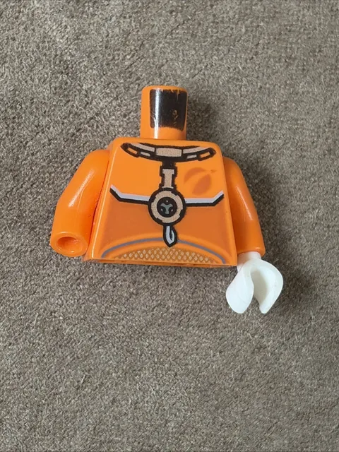 LEGO® Town City Astronaut Male - Orange Spacesuit Minifigure Torso