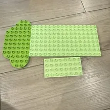 Lego Duplo Baseplates Lot Of 3 Lime Green Replacements