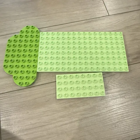 Lego Duplo Baseplates Lot Of 3 Lime Green Replacements