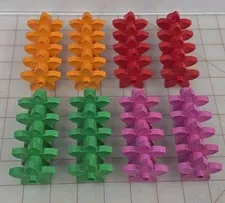 Lego Duplo Flowers 40 Piece Lot Pink Red Green Orange Colors