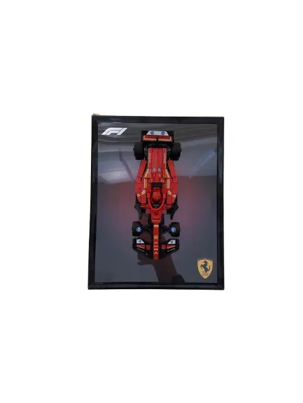 F1 Ferrari Lego Speed Champions Wall Display & Completed Lego Set