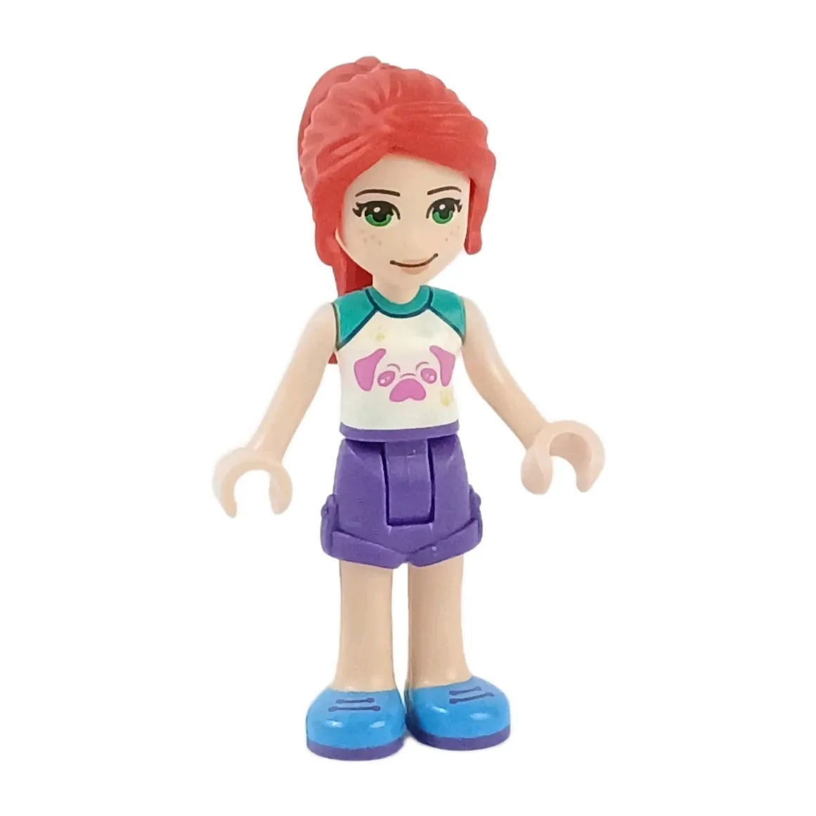 LEGO® Friends MIA Minifigure™ Minidoll Dark Purple Shorts, White Top  frnd0431