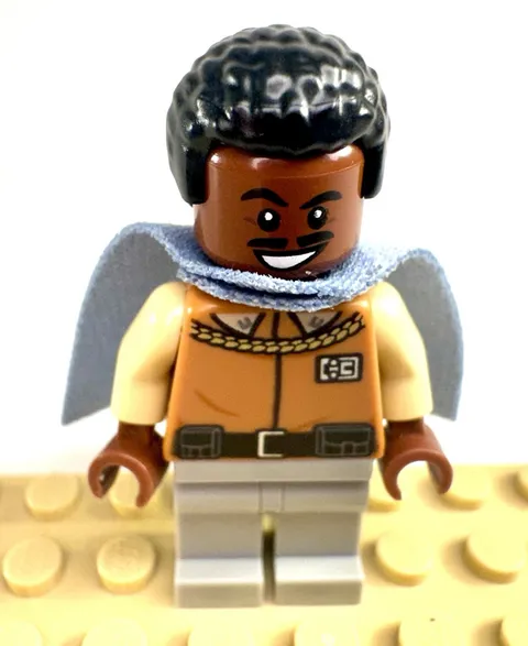 LEGO Star Wars Lando Calrissian SW0818 General Insignia Complete w/ Cape/Blaster