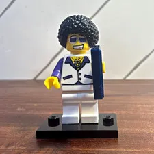 LEGO Minifigure Series 2 DJ COL027 8684 Complete w/ Record Stand 2010