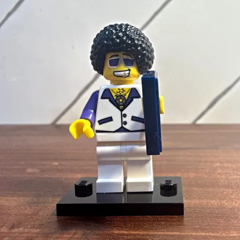 LEGO Minifigure Series 2 DJ COL027 8684 Complete w/ Record Stand 2010