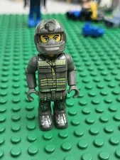 Vintage LEGO Jack Stone Juniors Mini Figure Res-Q Closed Faced Helmet Minifigure