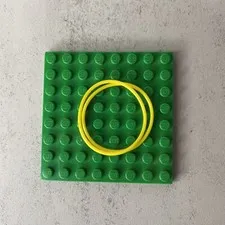 2x NEW LEGO Technic Yellow Rubber Band 33 mm (70905 / 85546) V-Belt NXT EV3
