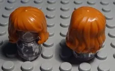 Lego Figure Accessories Hair Dark Ochre for Woman