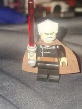 LEGO Star Wars Count Dooku Minifigure w/ Cape, Red Lightsaber(Starwars)