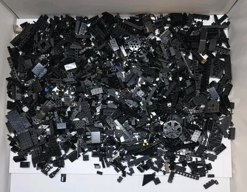 LEGO Black Bricks Bulk Lot 3lbs+  Parts  Star wars plates lot #2