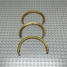 LEGO Part Lot of 3 Pearl Gold Hose Soft Axle 16L 71042 4737 41184