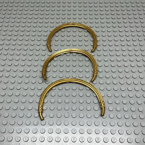 LEGO Part Lot of 3 Pearl Gold Hose Soft Axle 16L 71042 4737 41184
