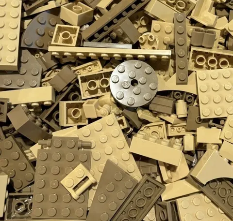 Tan Mix Lego Lot by Color 1/2 LB Pound 200 Pieces Sorted Bulk - BUY MORE & SAVE!