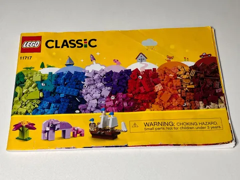 Lego Classic Manual For Set 11717 NO BRICKS See Details